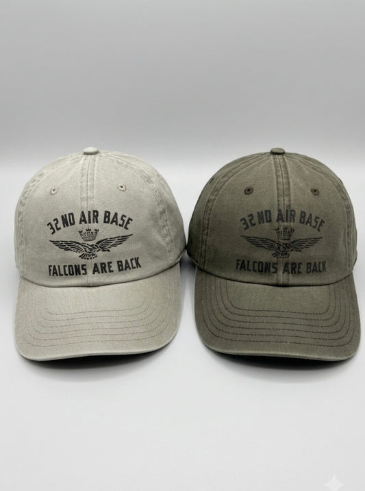 Cappello Uomo Aeronautica Militare 32nd Air Base "Falcons Are Back" in Cotone Regolabile
