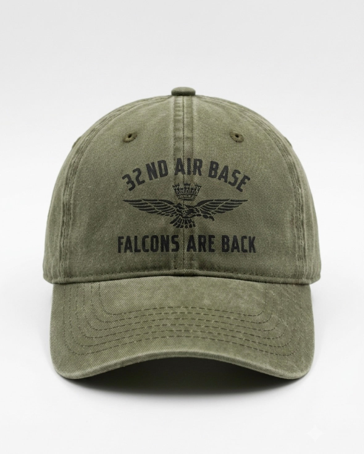 Cappello Uomo Aeronautica Militare 32nd Air Base "Falcons Are Back" in Cotone Regolabile