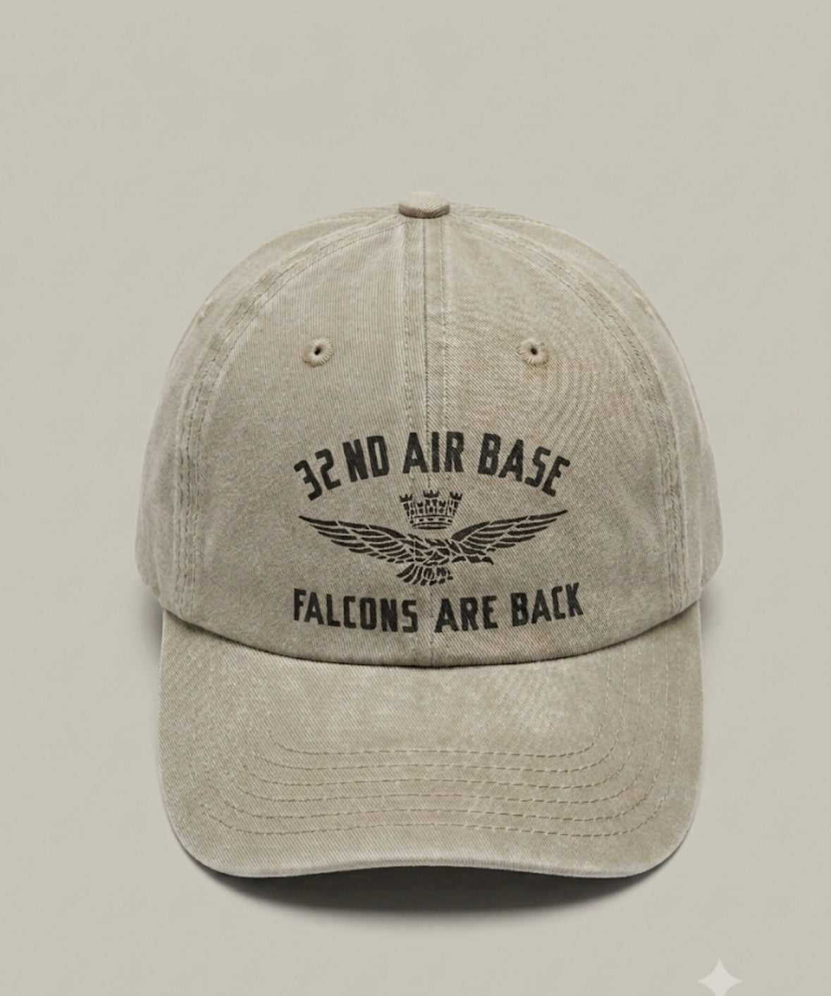 Cappello Uomo Aeronautica Militare 32nd Air Base "Falcons Are Back" in Cotone Regolabile