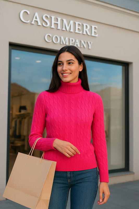 Cashmere Company dolcevita beige Cashmere e lana Made in Italy