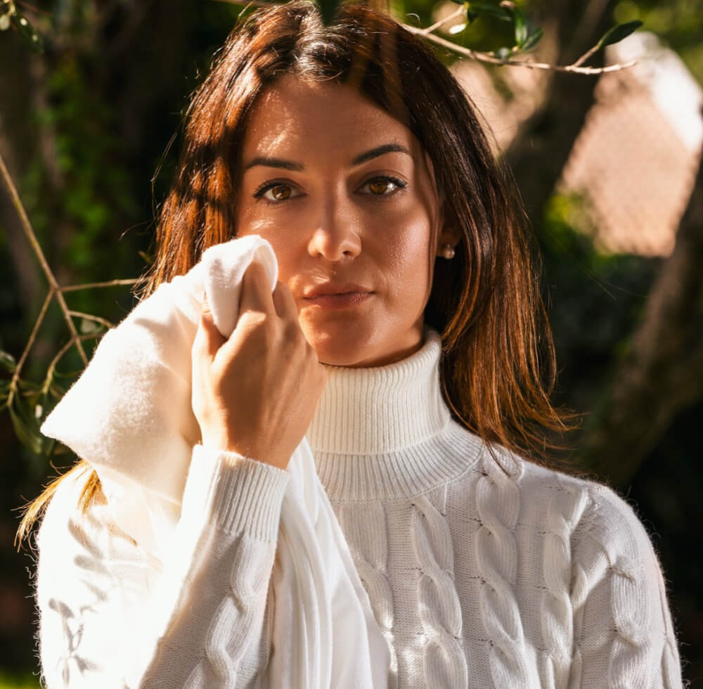 Cashmere Company maglia donna dolcevita trecce bianco, Made in Italy lana e Cashmere 
