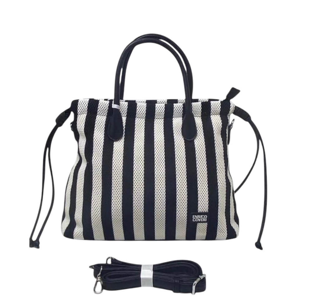 Borsa Tracolla nero e bianco donna estiva  Enrico Coveri