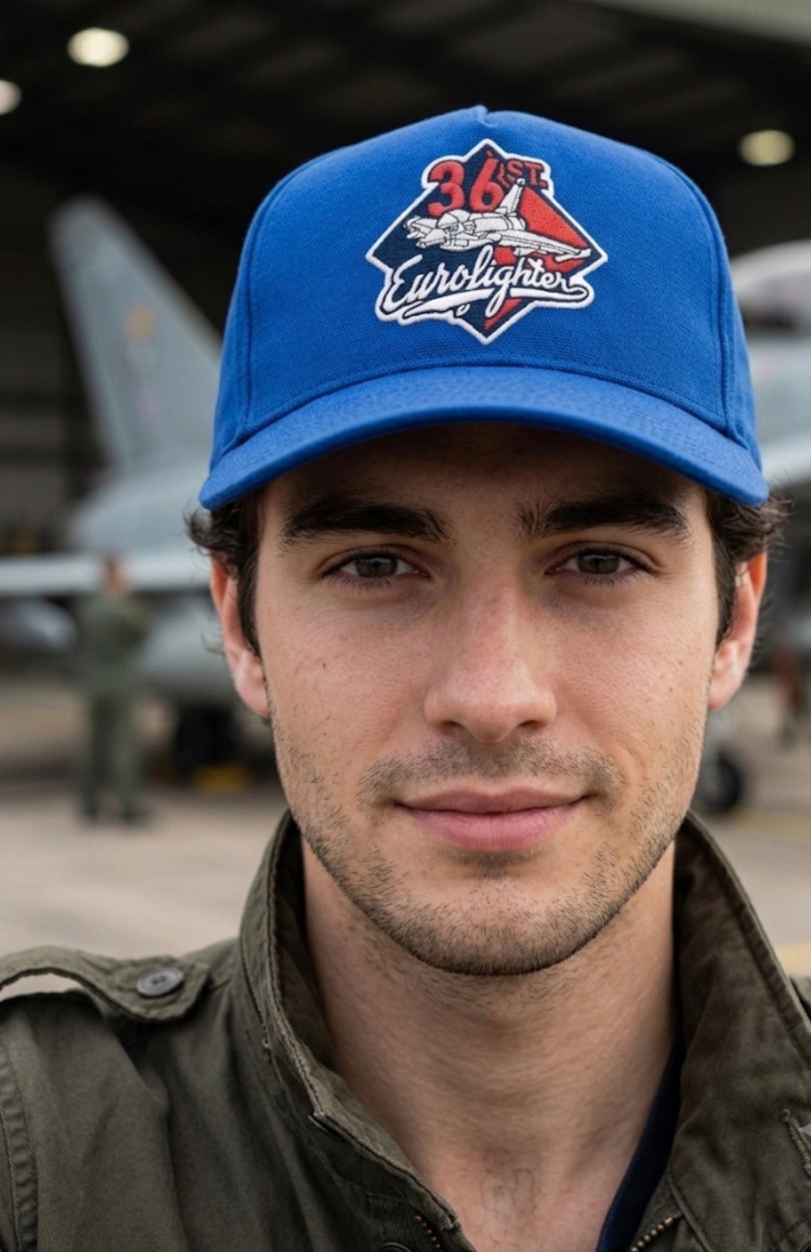 Cappello Uomo Aeronautica Militare 36° Stormo Eurofighter | Regolabile con Visiera