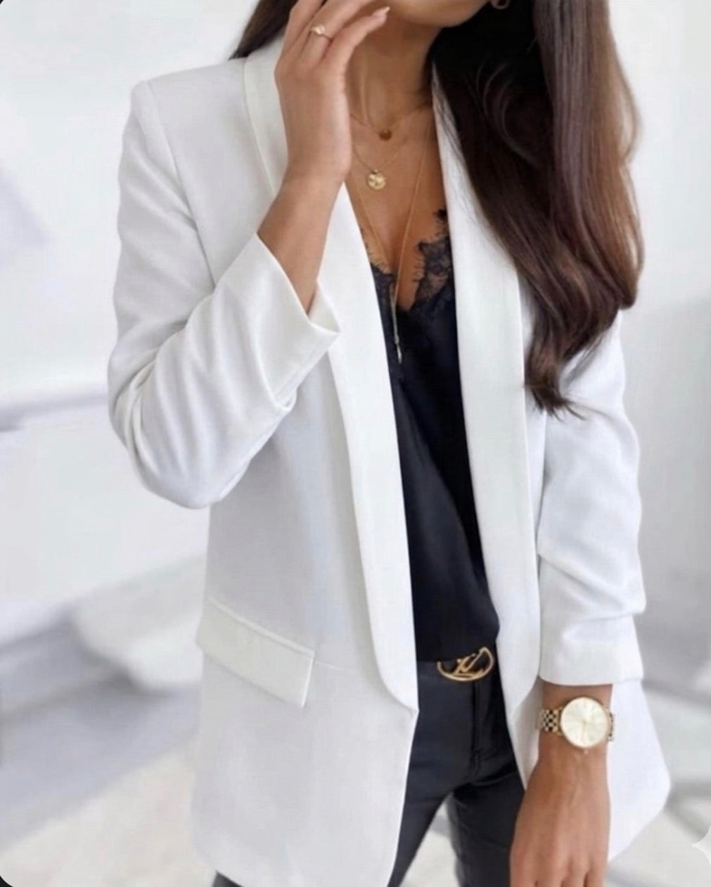 Blazer Donna Elegante - Giacca Professionale slim fit outfit chic ufficio