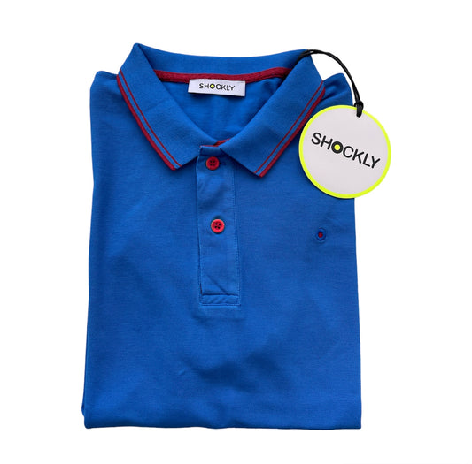 Shockly Polo Uomo Blu Royal SC-50% manica corta