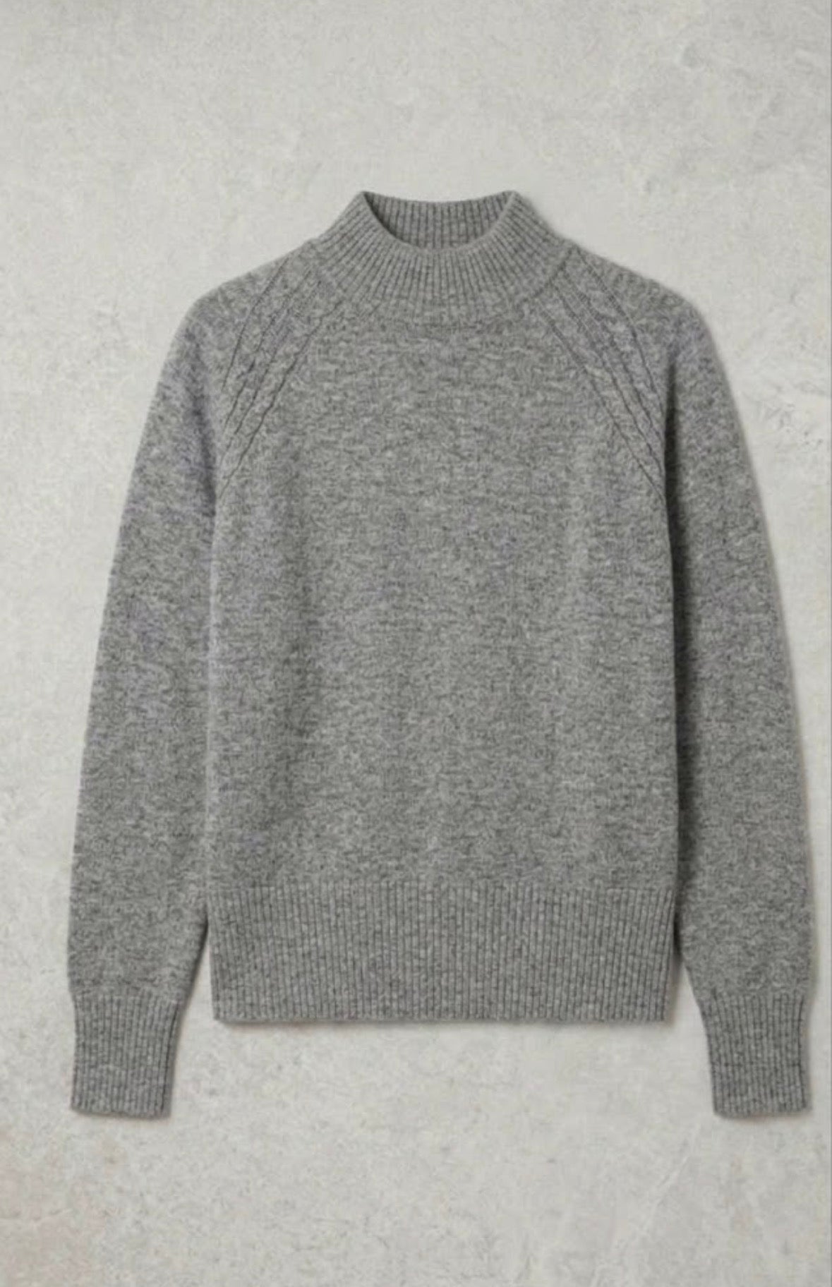Maglia donna lana rasata mezzo collo over - After