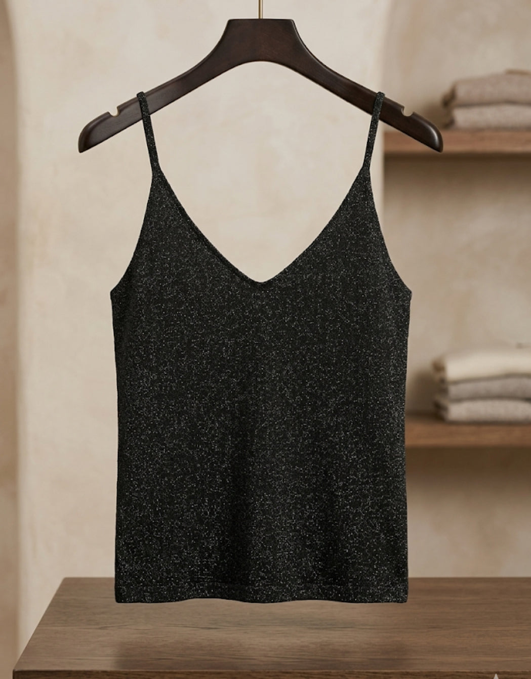 Canotta Elegante Top Estivo Donna Laminata