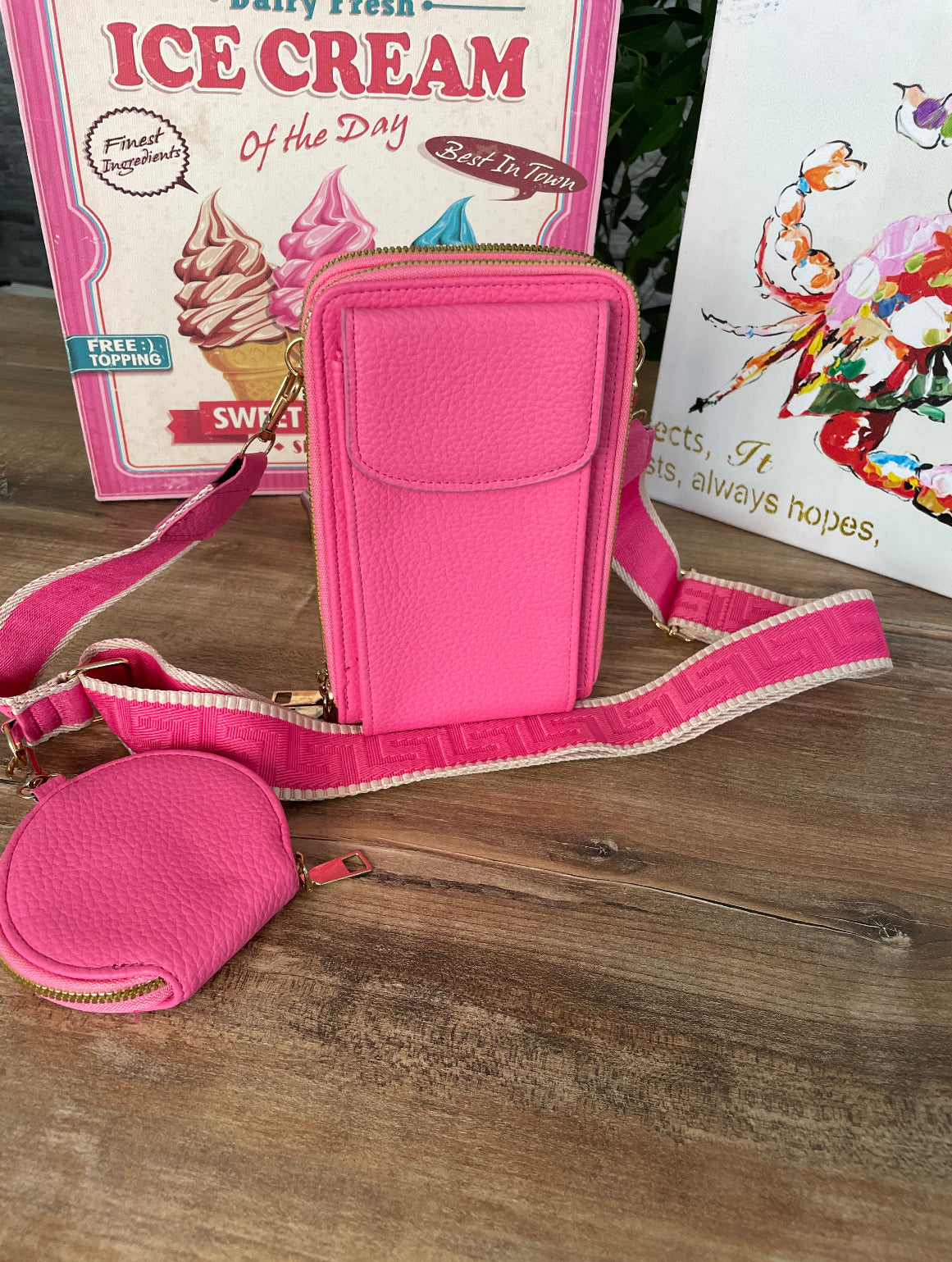Porta cellulare tracolla donna