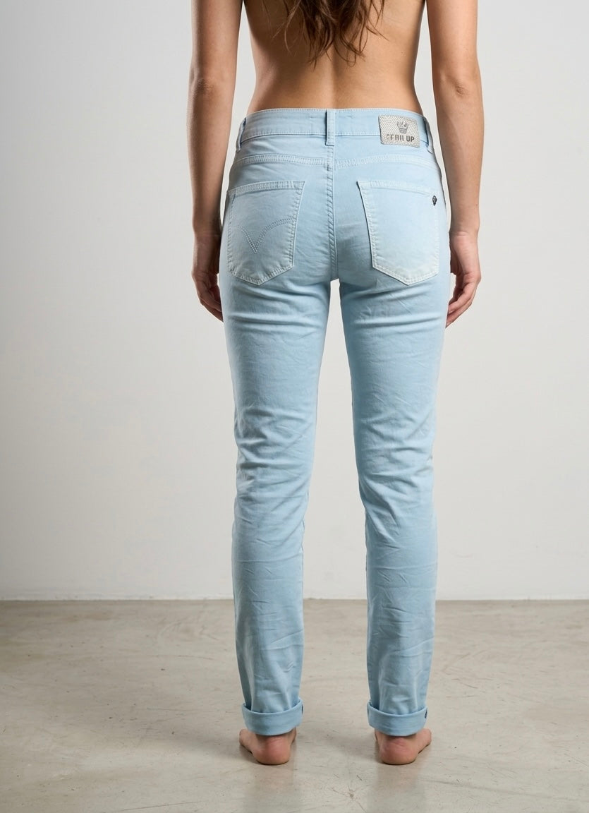 Jeans Donna Azzurro Gamba Dritta Sophie