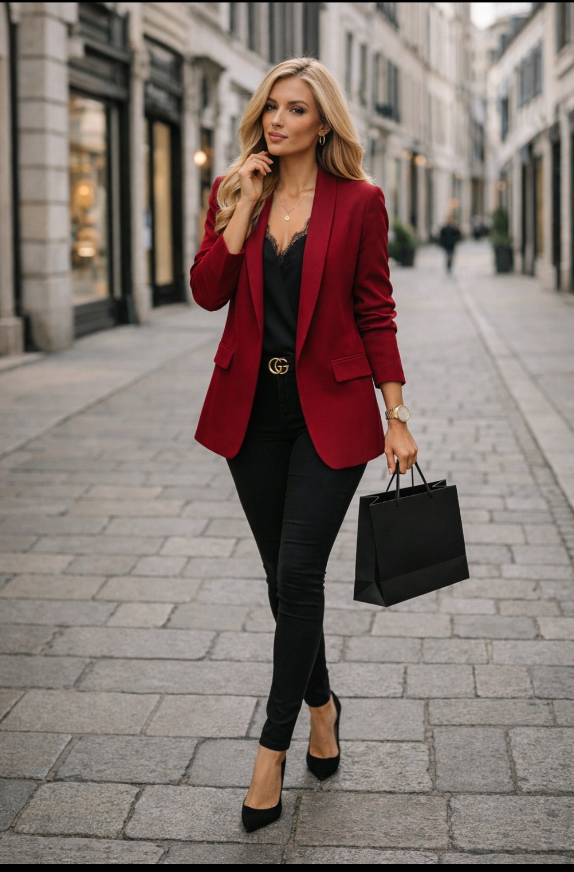 Blazer donna Rosso giacca 