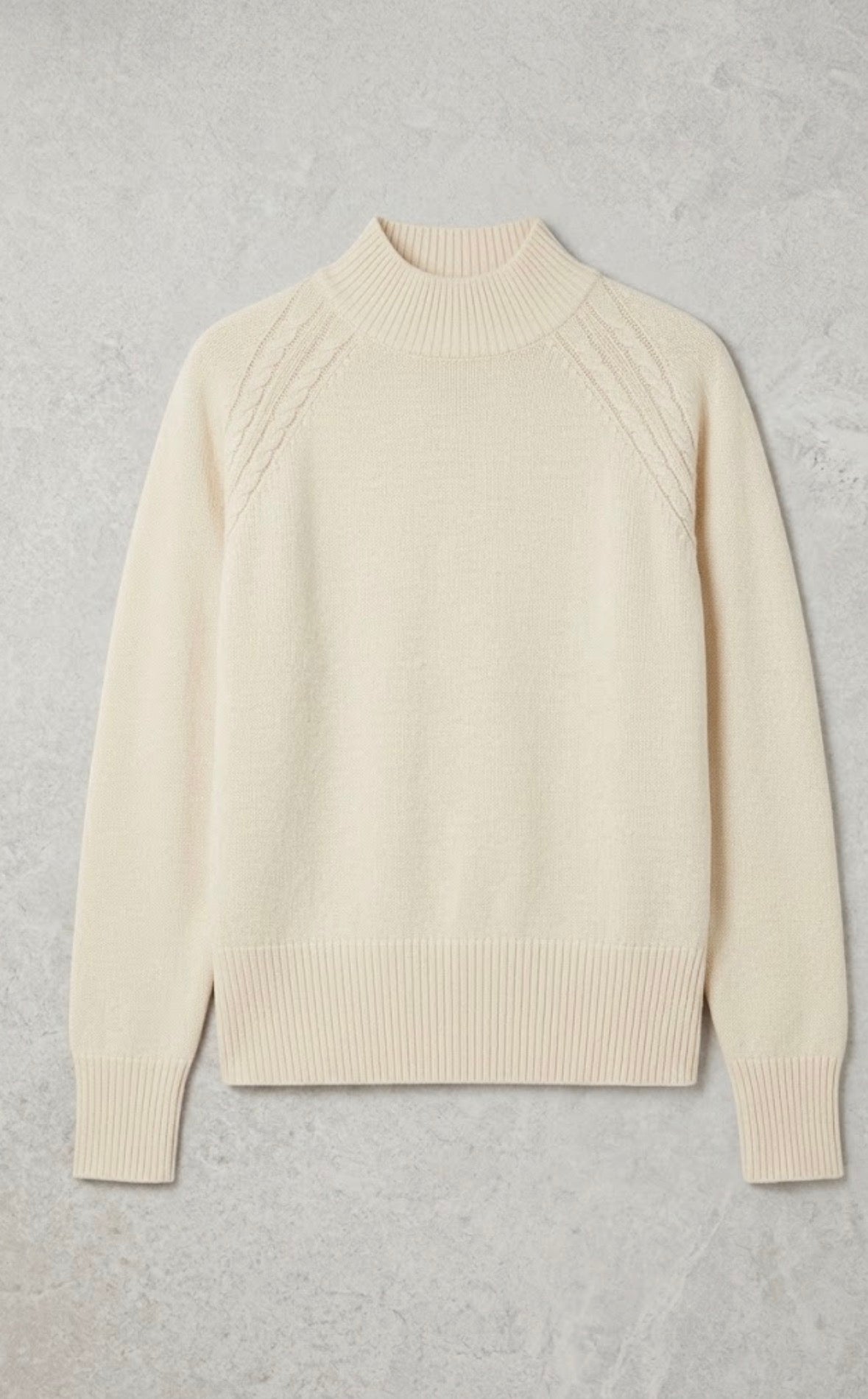 Maglia donna lana rasata mezzo collo over - After