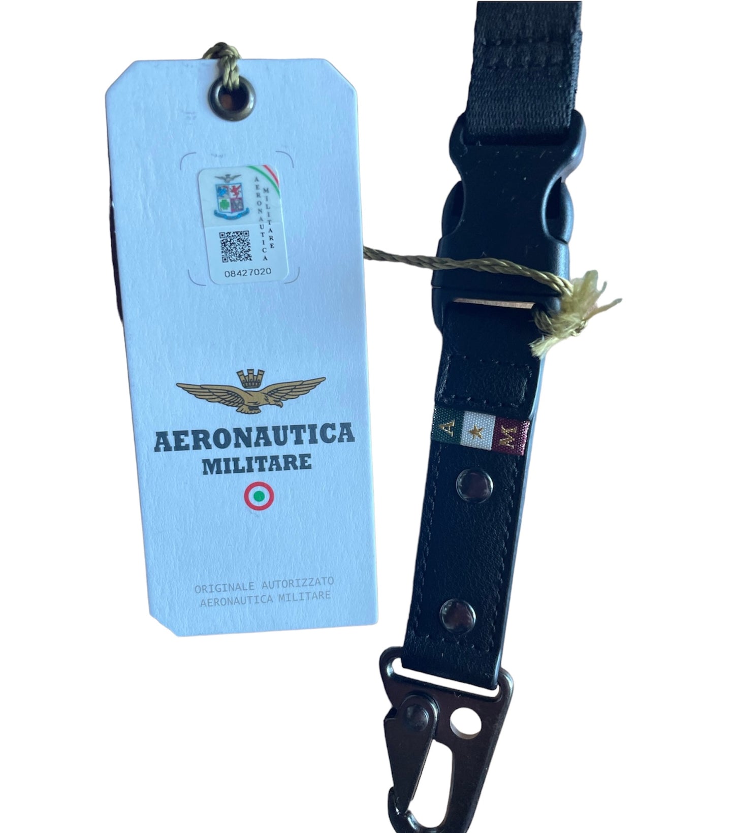 Porta Badge, Porta Pass e Portachiavi 3 in 1 Aeronautica Militare - Nero