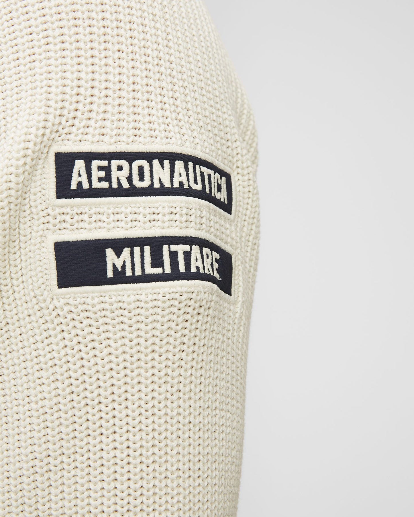 Aeronautica Militare maglia Uomo bianco ghiaccio costa inglese SC50%