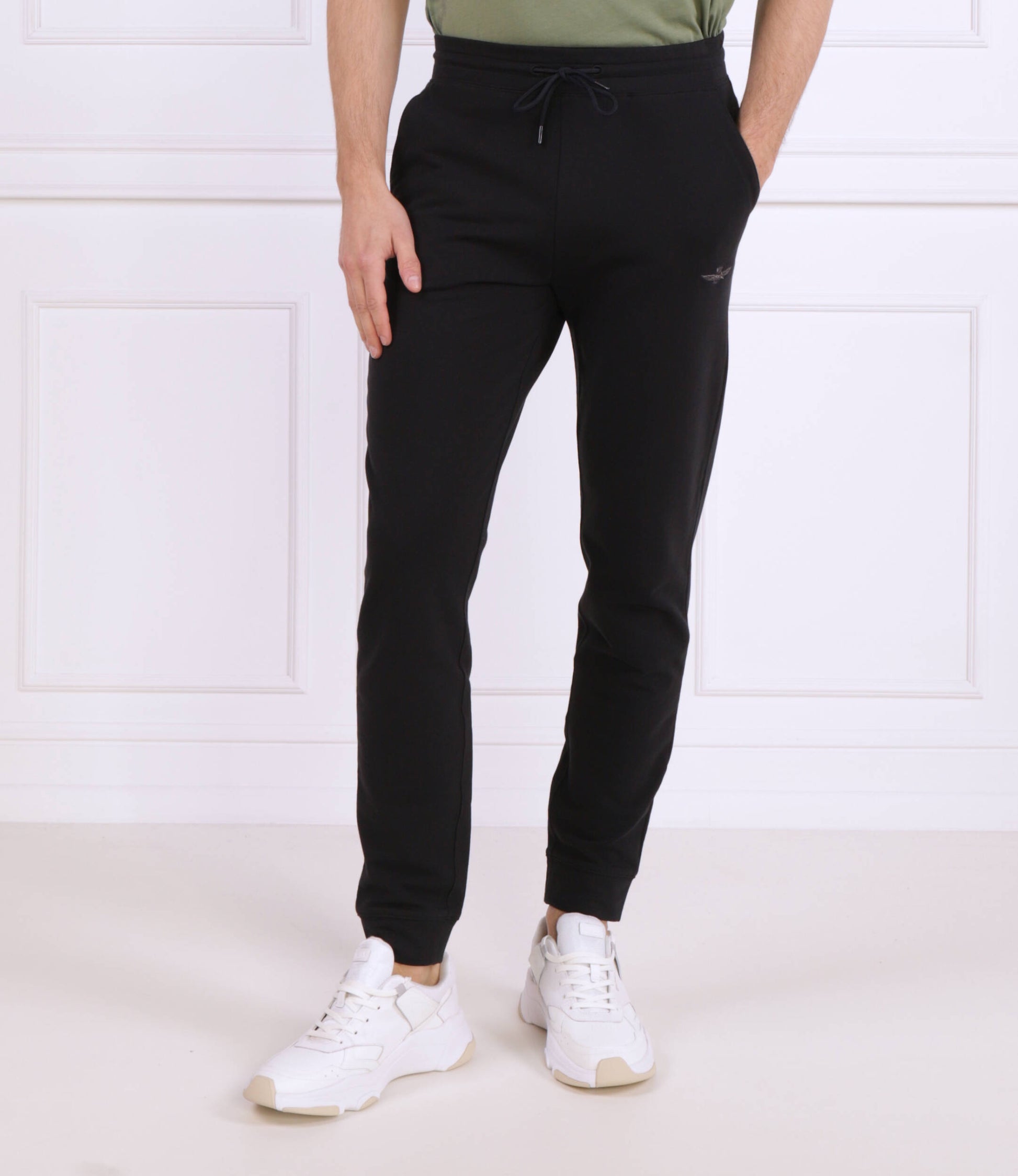 Pantalone tuta uomo nero Aeronautica Militare