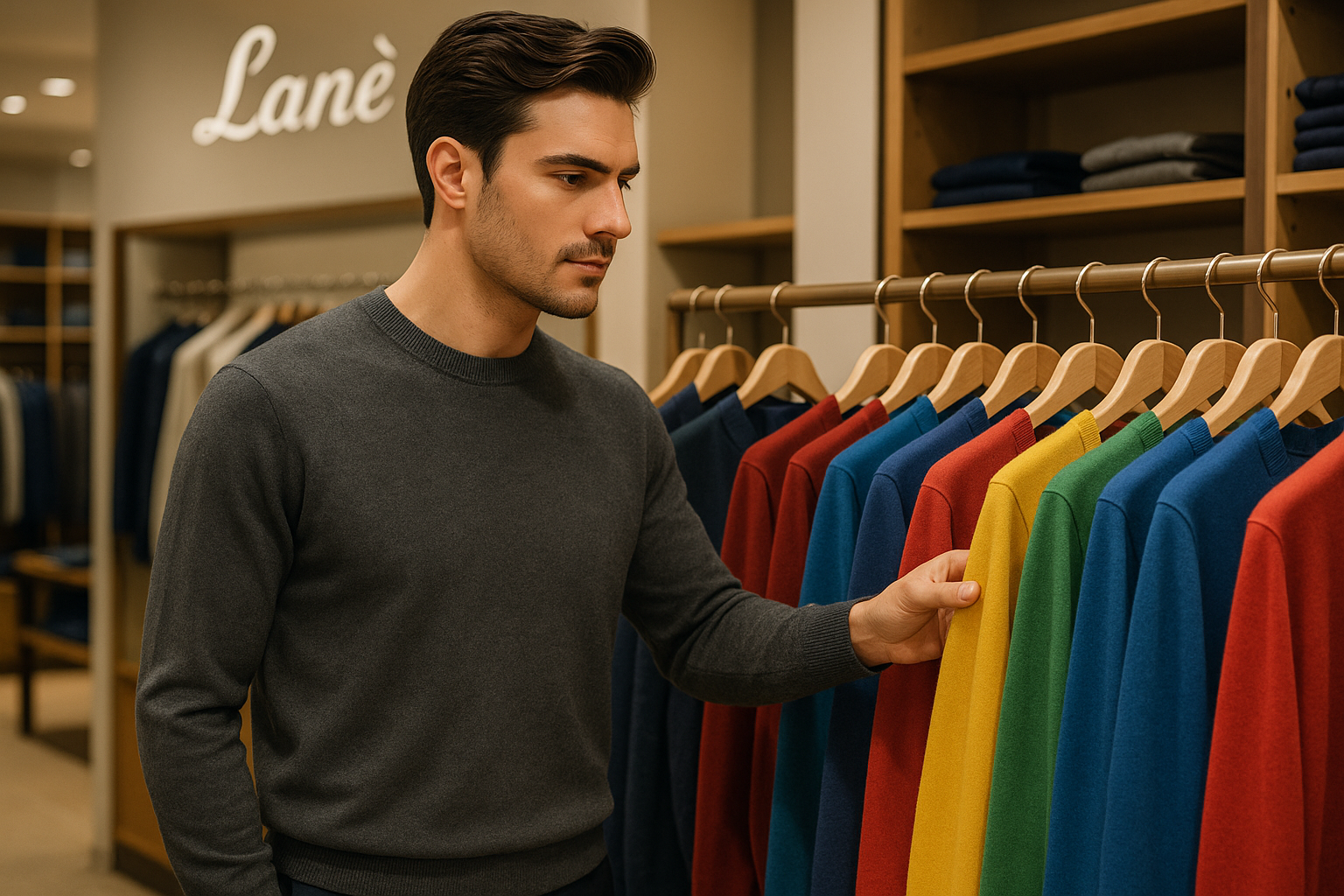 Sottogiacca uomo girocollo cashmere e lana made in italy