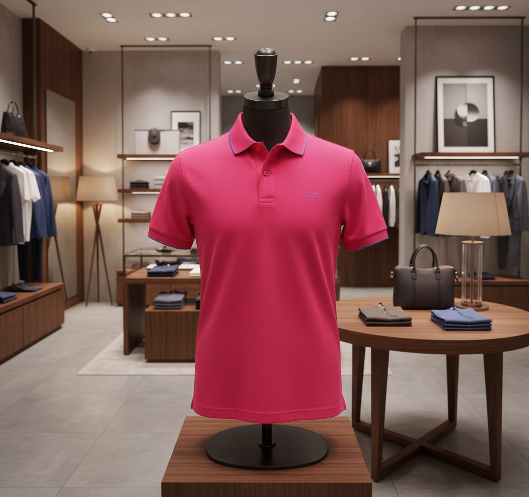Sun 68 polo uomo rosso manica corta in esposizione