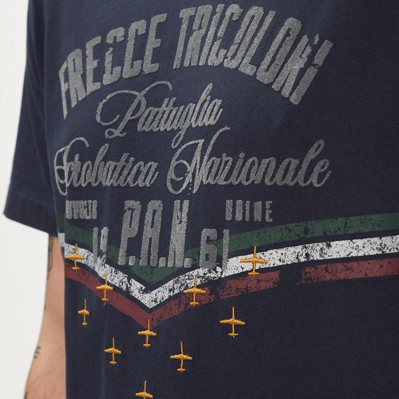 Aeronautica Militare t-shirt uomo blu SC-50% Frecce Tricolori