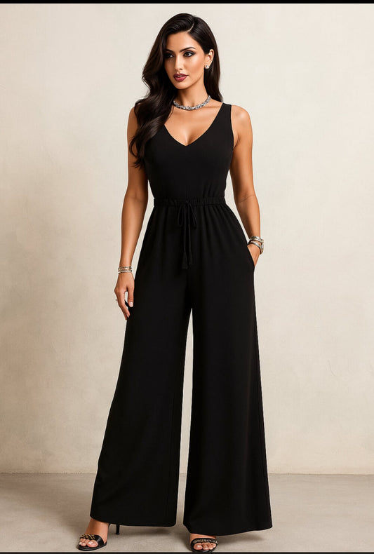 Tuta donna intera elegante nero