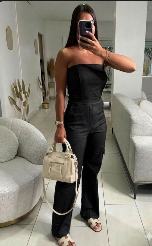 Tuta donna jeans intera