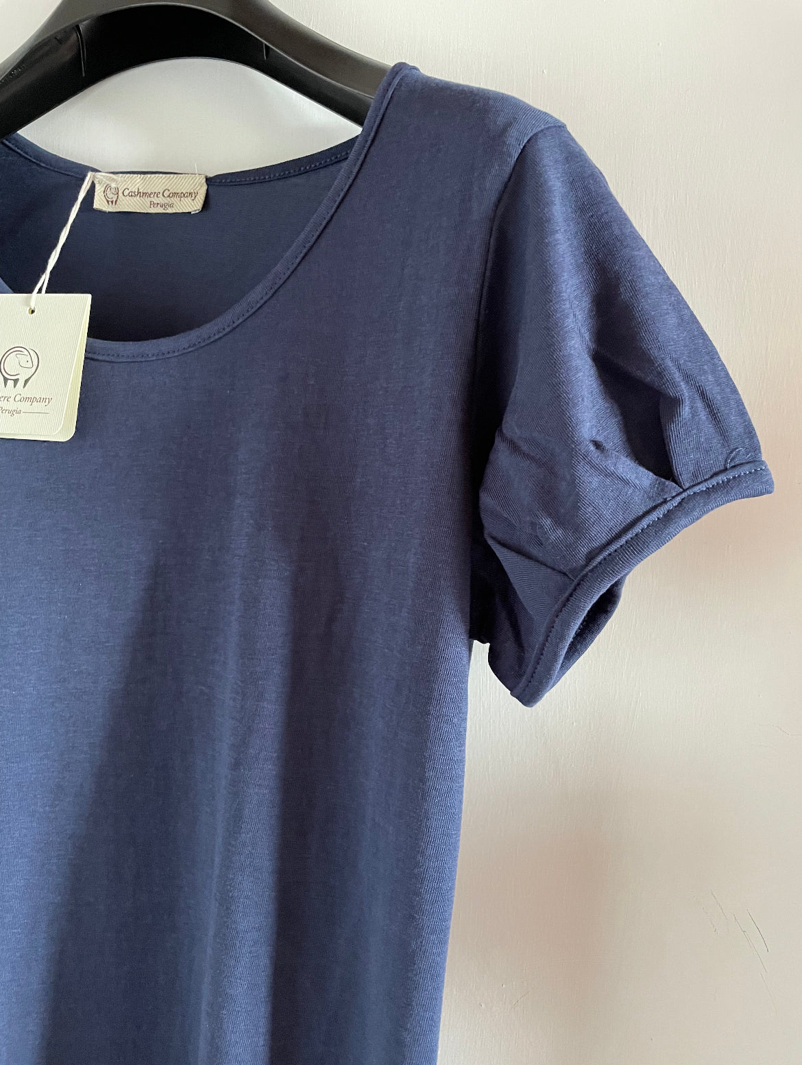 Vestito estivo donna premium lino cotone Made in Italy midi girocollo elegante Cashmere Company