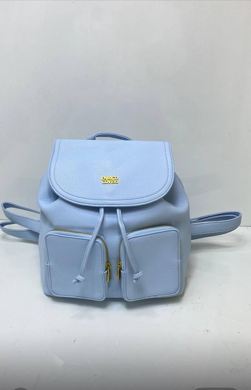 Zaino donna Azzurro Enrico Coveri in ecopelle