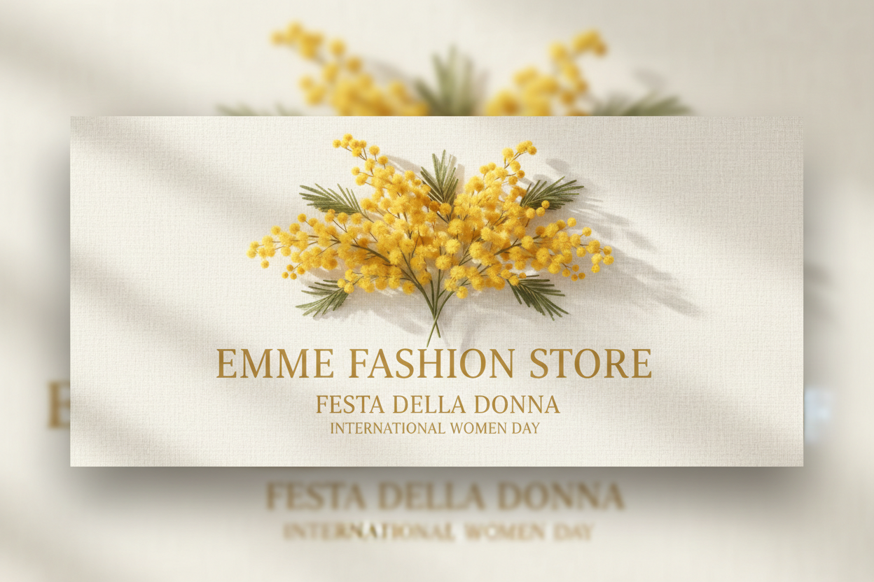 Banner Festa della Donna EMME FASHION STORE