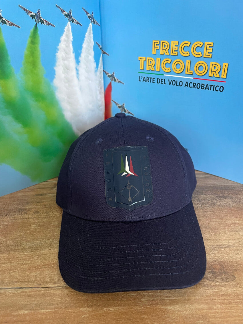 cappello uomo aeronautica militare frecce tricolori blu , con visiera, cotone estivo 