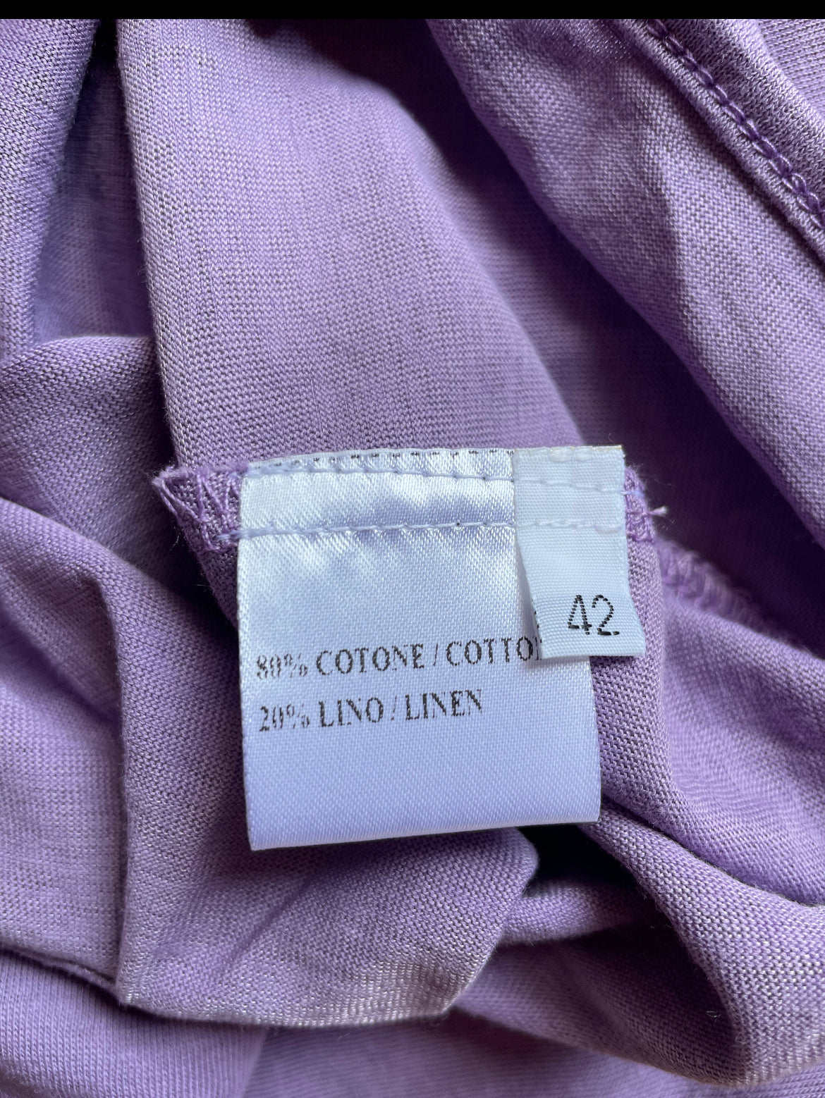 descrizione tessuto 80%cotone 20% lino