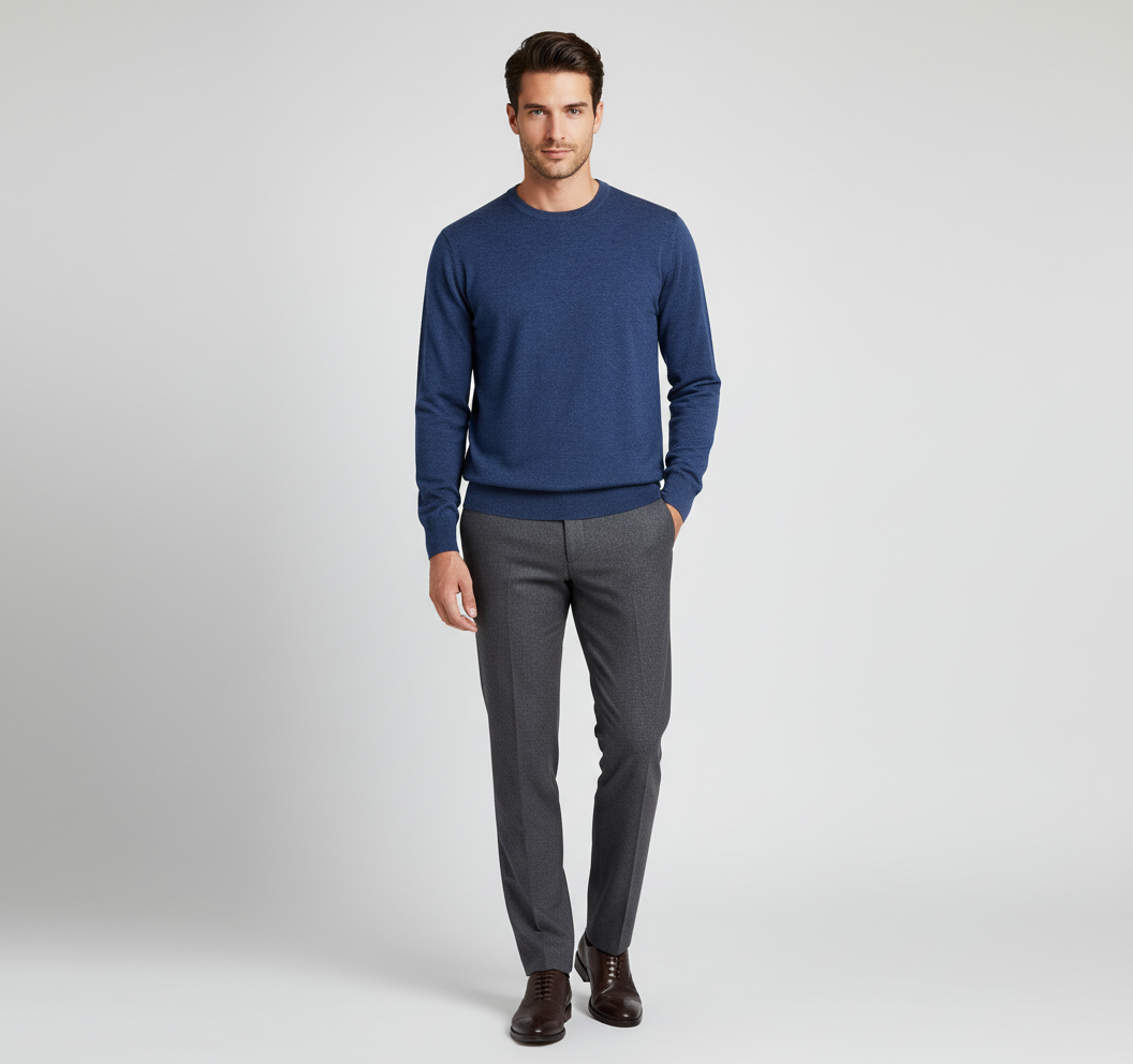 Figura intera con outfit chic