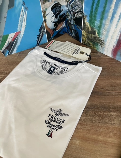 Aeronautica Militare t-shirt uomo Bianco Frecce Tricolori - manica corta