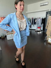 Carica l&#39;immagine nel visualizzatore di Gallery, Tailleur Donna Giacca e gonna  elegante Beige Rosa Azzurro SC-50%
