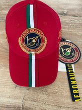 Carica l&#39;immagine nel visualizzatore di Gallery, Aeronautica Militare cappello Uomo Rosso Centenario 100 berretto con visiera
