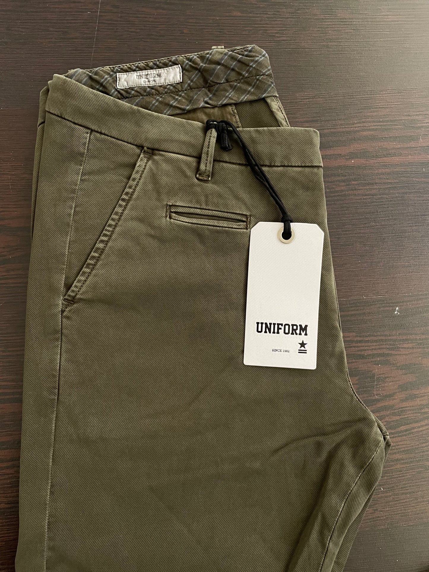 Pantalone Uomo Uniform verde bosco