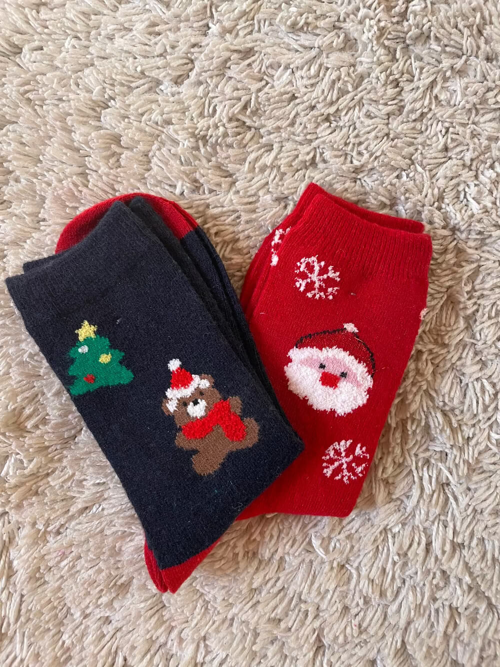 Calzini Natalizi Donna Confezione 2 Paia - Regalo Natale Perfetto