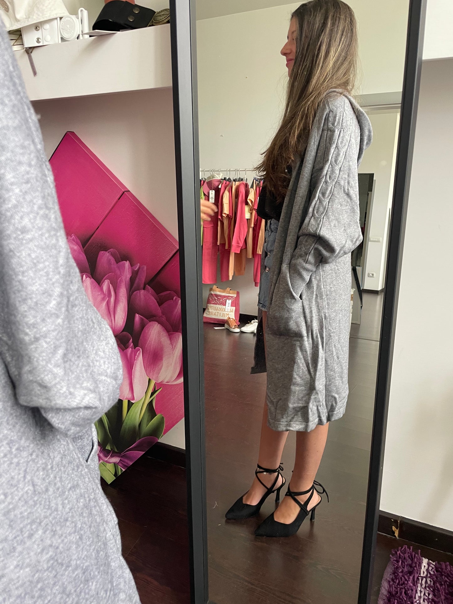 Maglia Lunga Donna con Cappuccio Cardigan in Morbida Lana | Perfetta per l'Inverno