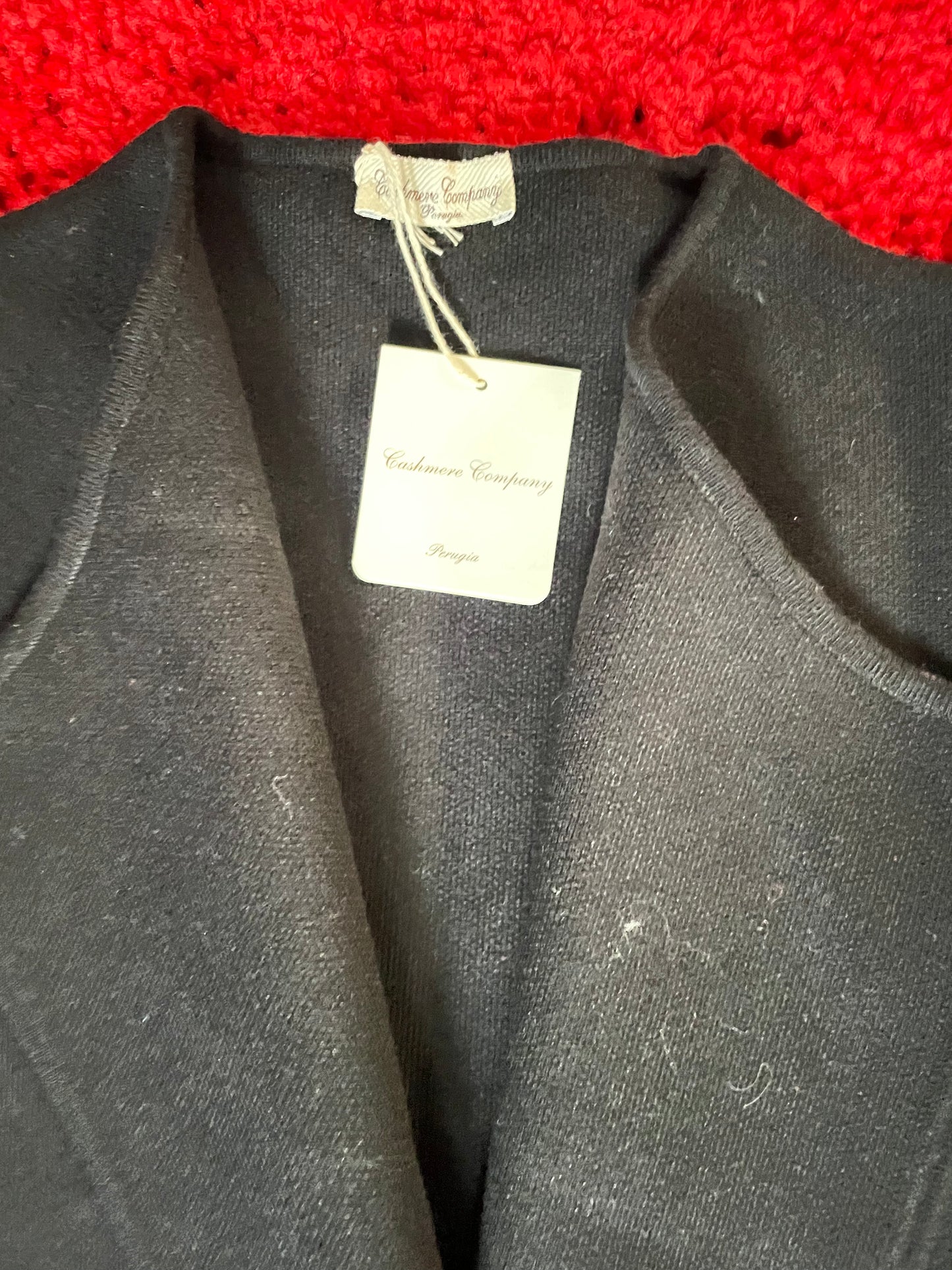 Cappotto Donna Cashmere Company colore Nero SC-50% Lana e Cashmere Made in Italy