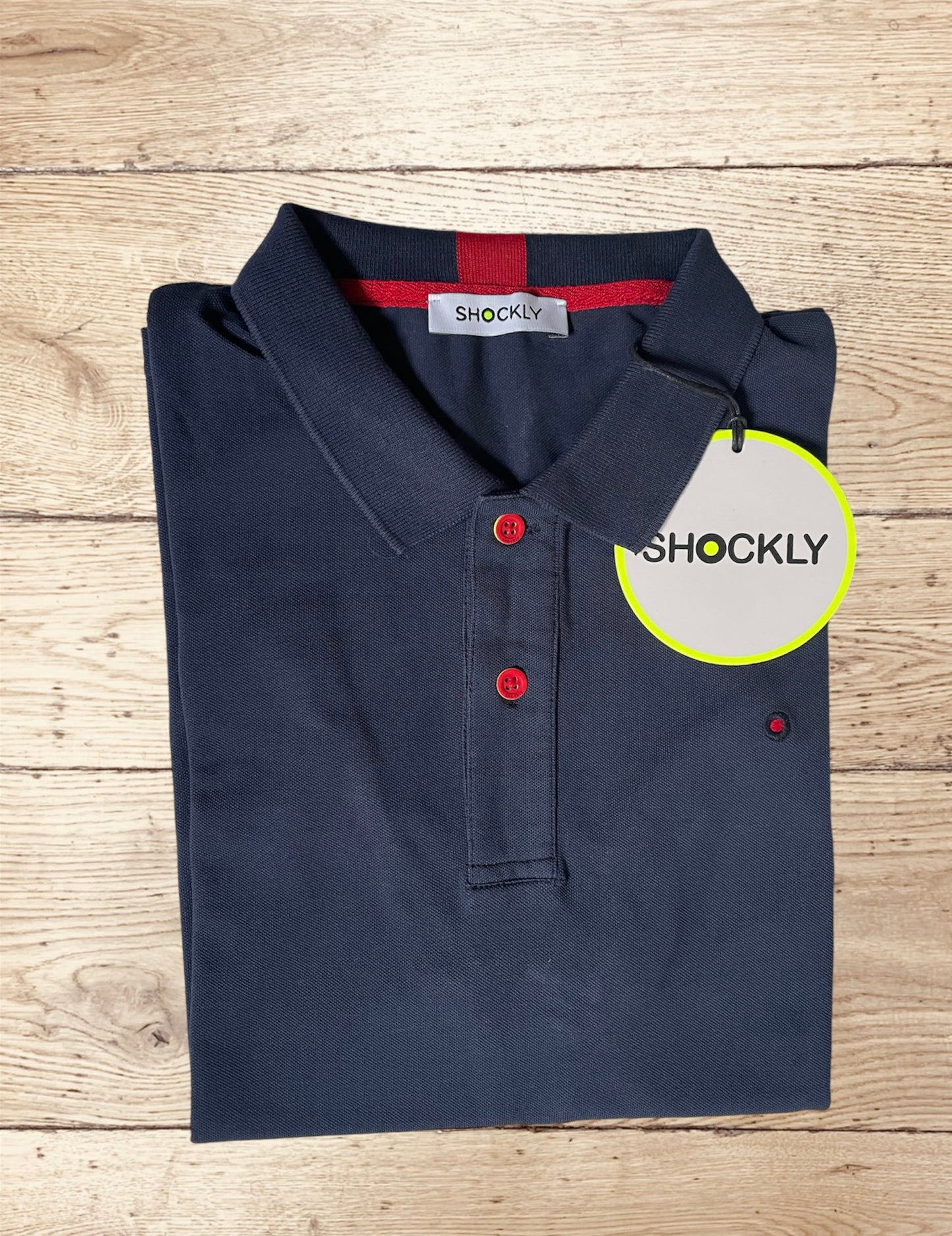 Shockly Polo Uomo blu SC-50% manica corta