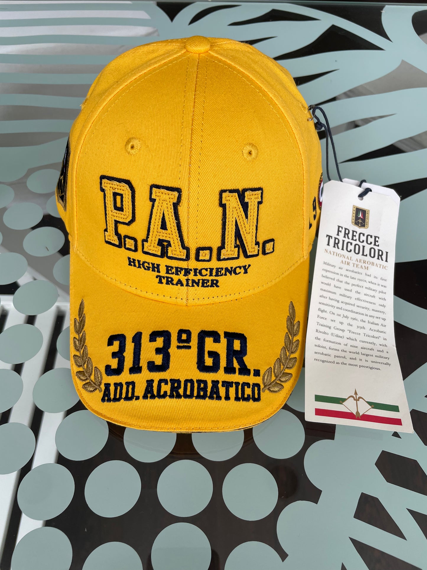 Aeronautica Militare Cappello Uomo Giallo Frecce Tricolori Berretto con Visiera | Un accessorio di stile