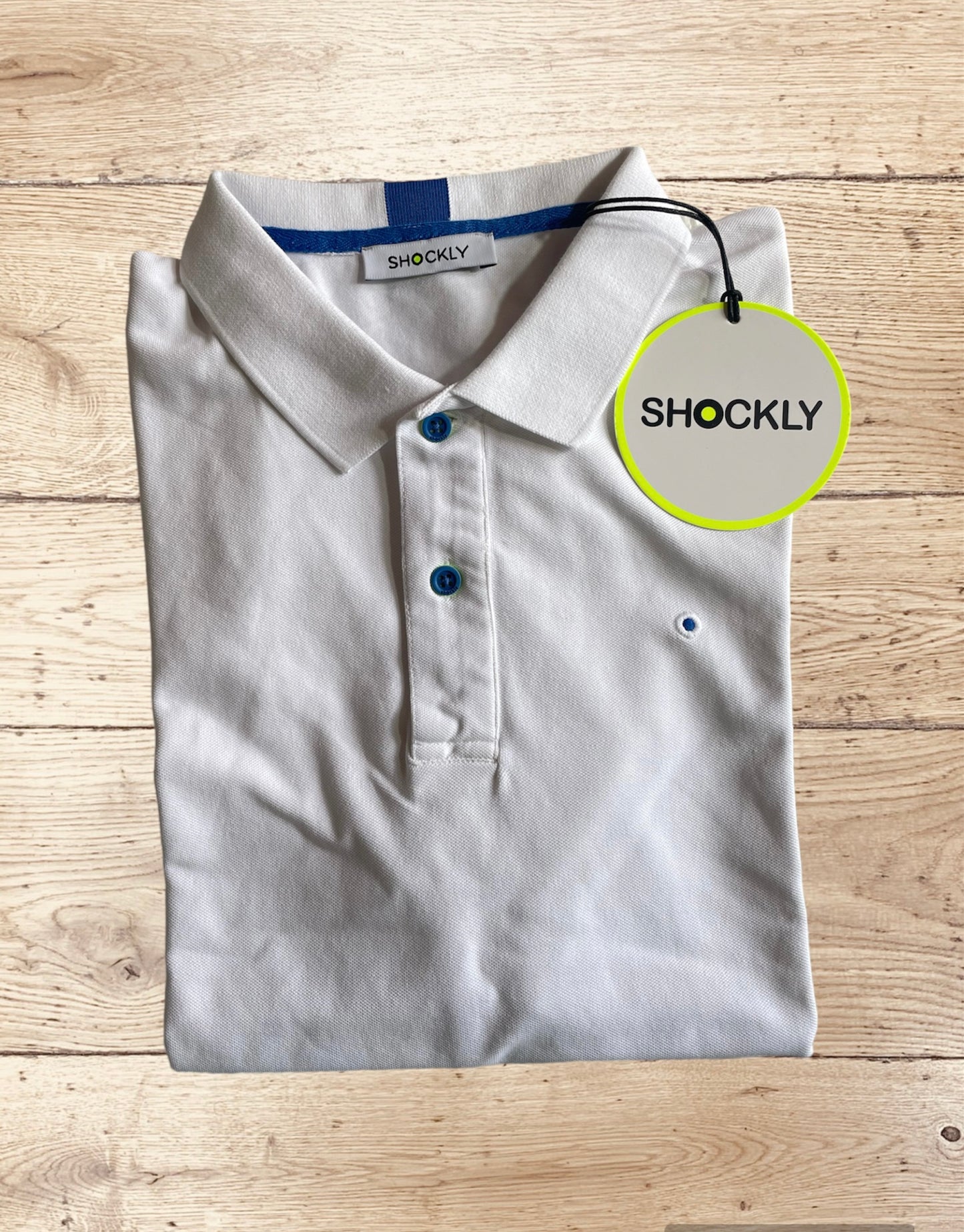 Shockly Polo uomo bianco sc-50% manica corta