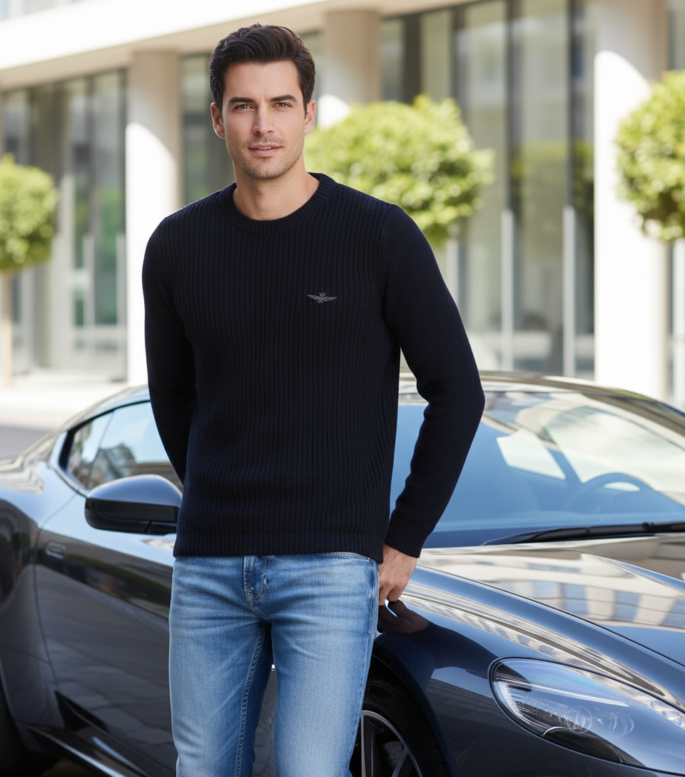 Maglia blu navy Aeronautica Militare outdoor