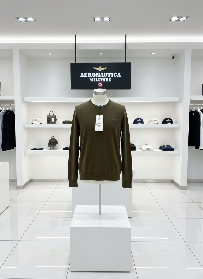 Maglia esposta nel negozio Aeronautica Militare