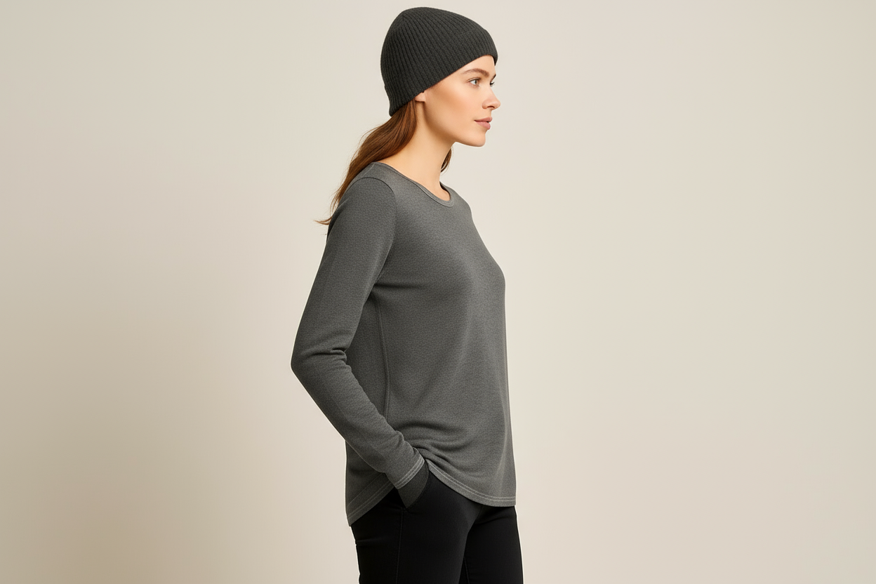 Maglia grigia profilo laterale