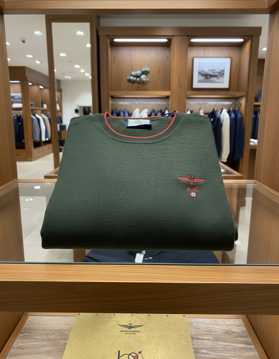 Maglia piegata in esposizione