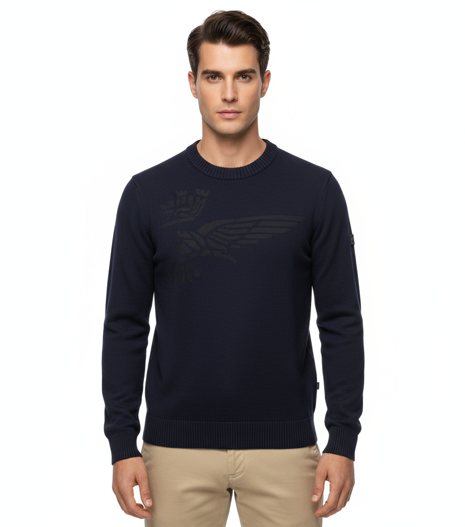 Maglione blu Aeronautica Militare - primo piano
