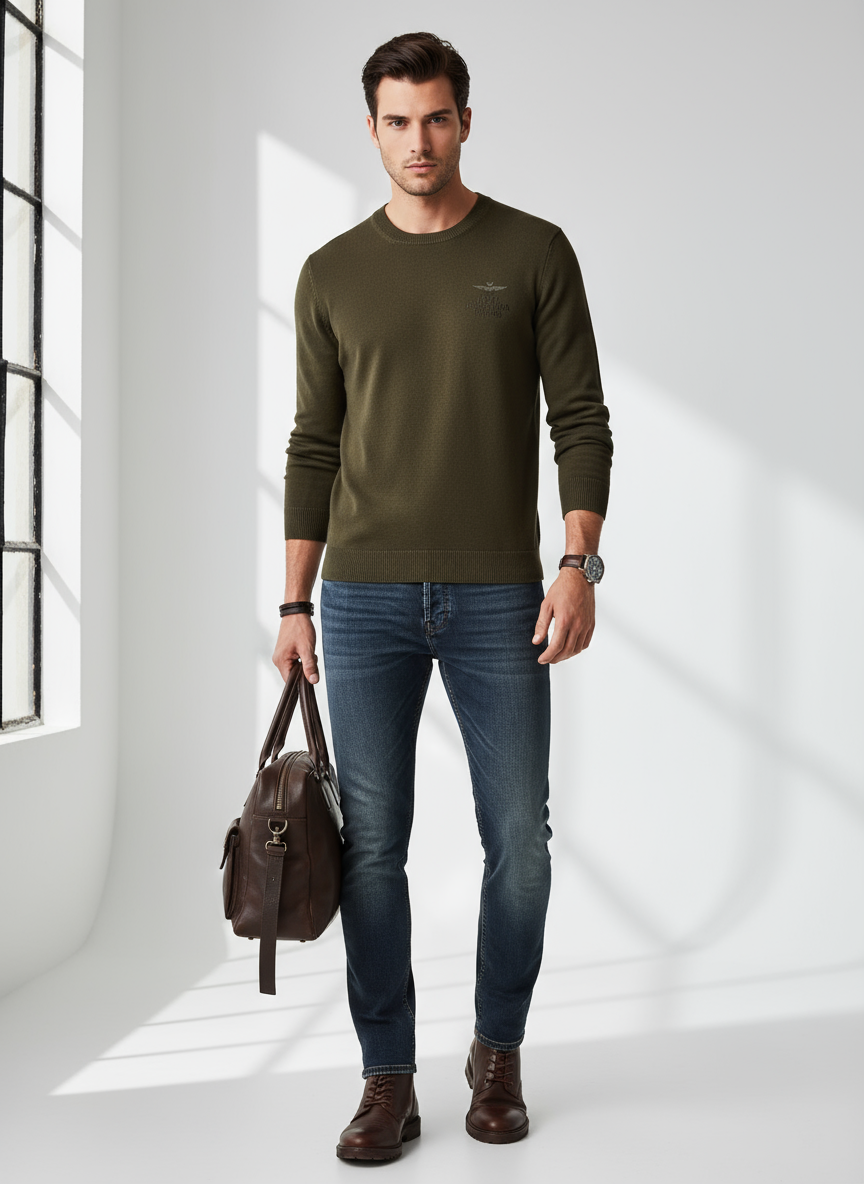 Outfit completo con maglia Aeronautica Militare