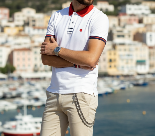Polo bianca outfit casual estivo
