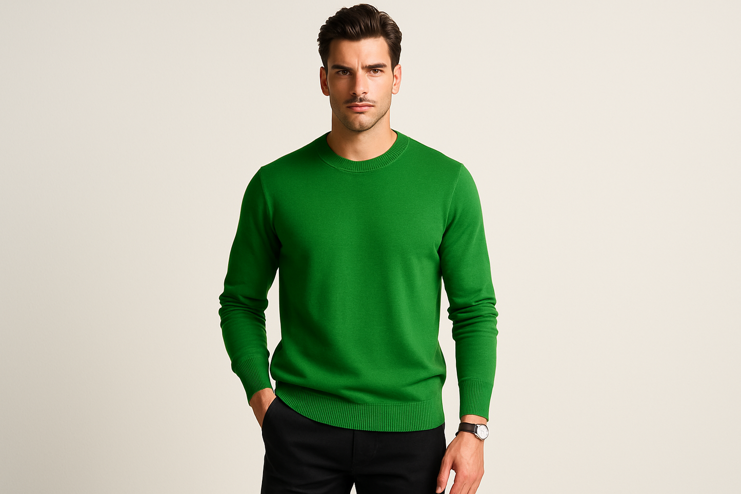 sottogiacca uomo verde prato cashmere e lana made in italy lanè