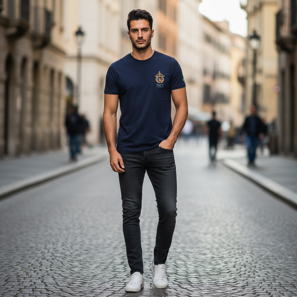 T-shirt Aeronautica Militare outfit completo