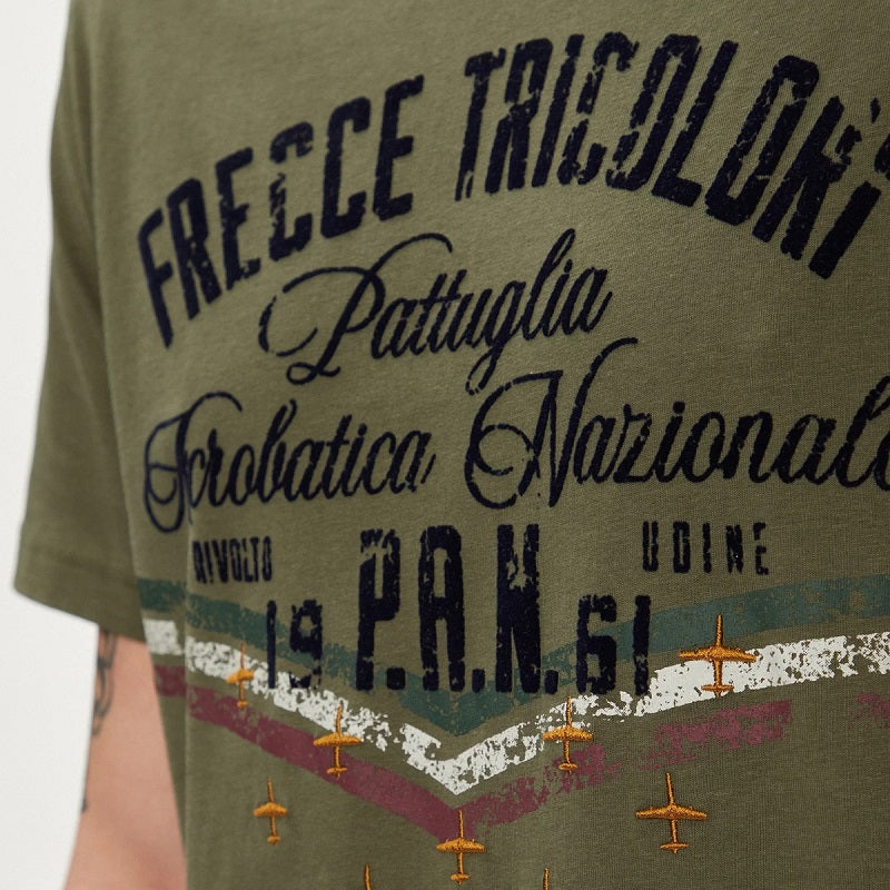 Aeronautica Militare verde uomo verde SC-50% Frecce Tricolori manica corta