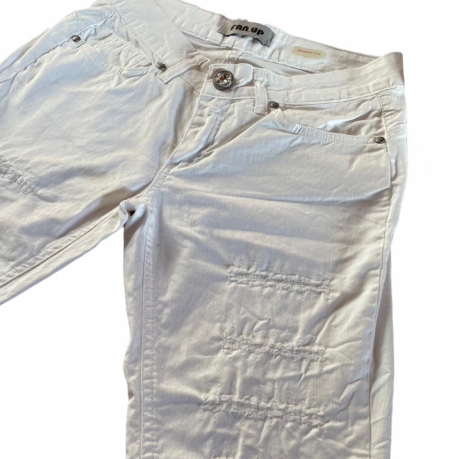 Jeans  Donna Bianco a gamba dritta
